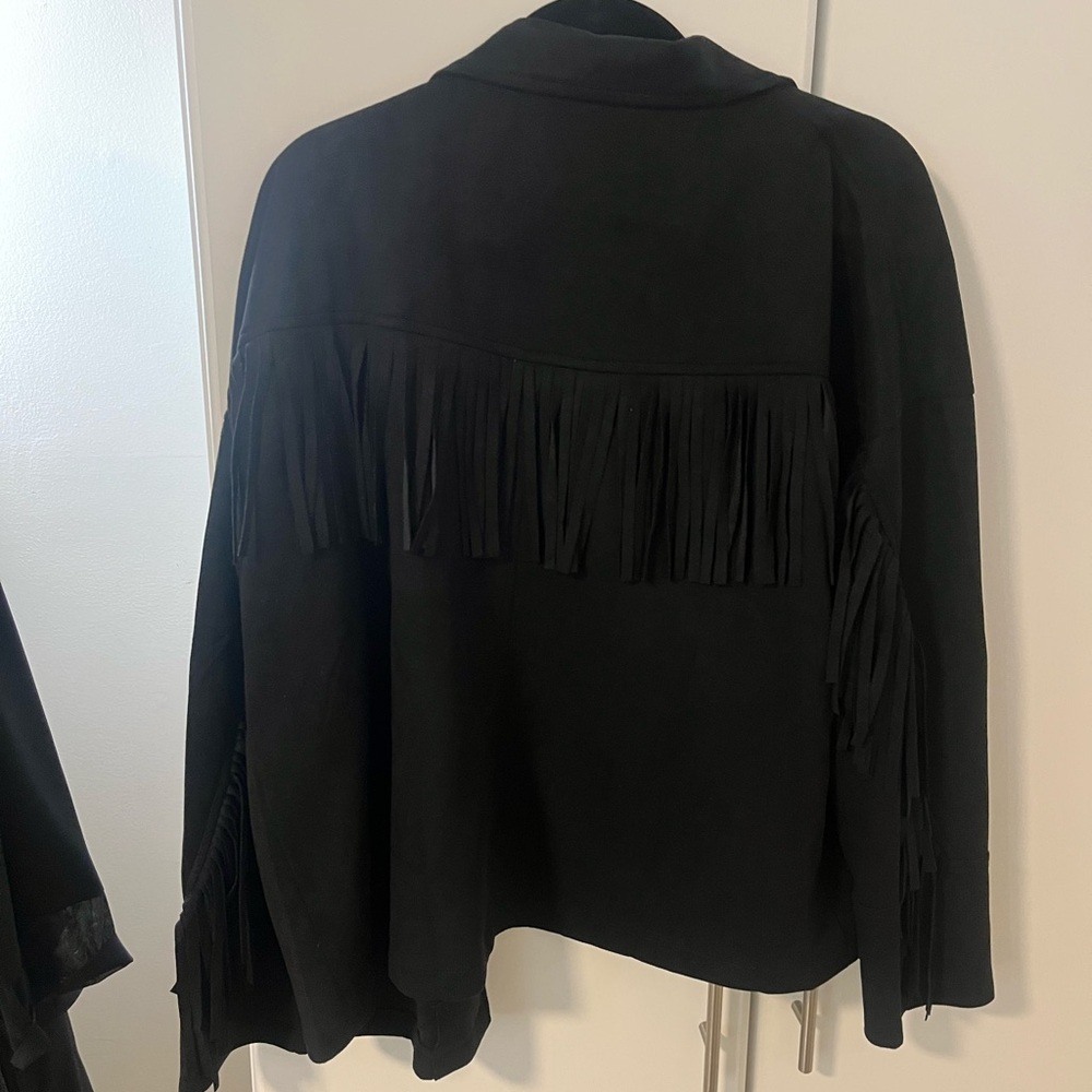 🌑suede fringe jacket🌑 - Picture 4 of 4